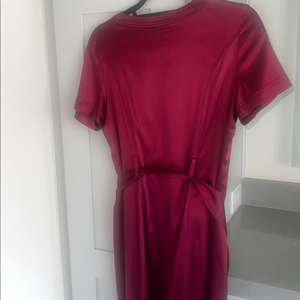 Burberry raspberry Dress with Belt & Pockets-EUC - Picture 9 of 10